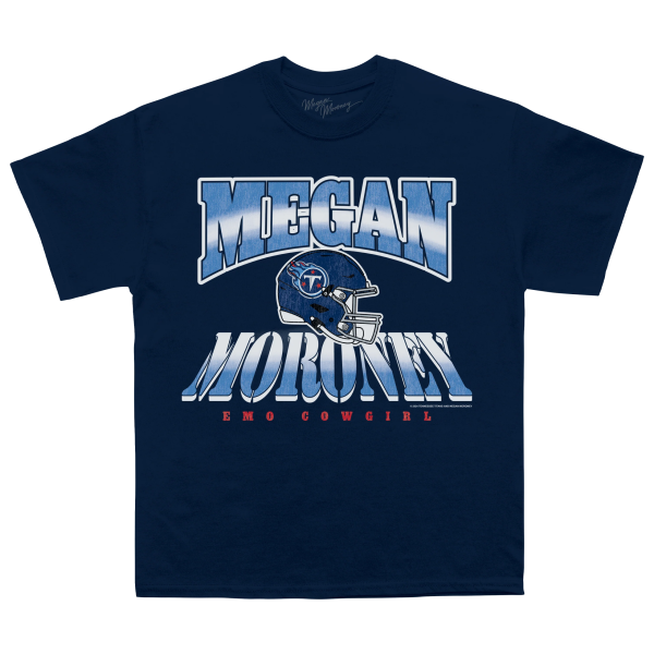 Megan Moroney x Tennessee Titans Helmet Tee Navy